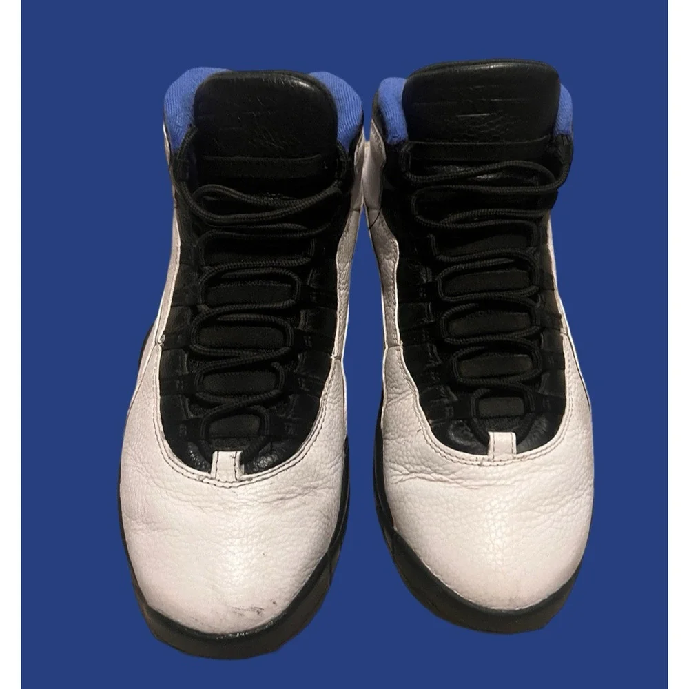 MEN'S SIZE 11.5- Air Jordan 10 Retro 2018 Orlando, Black/White/Blue| 310805-108